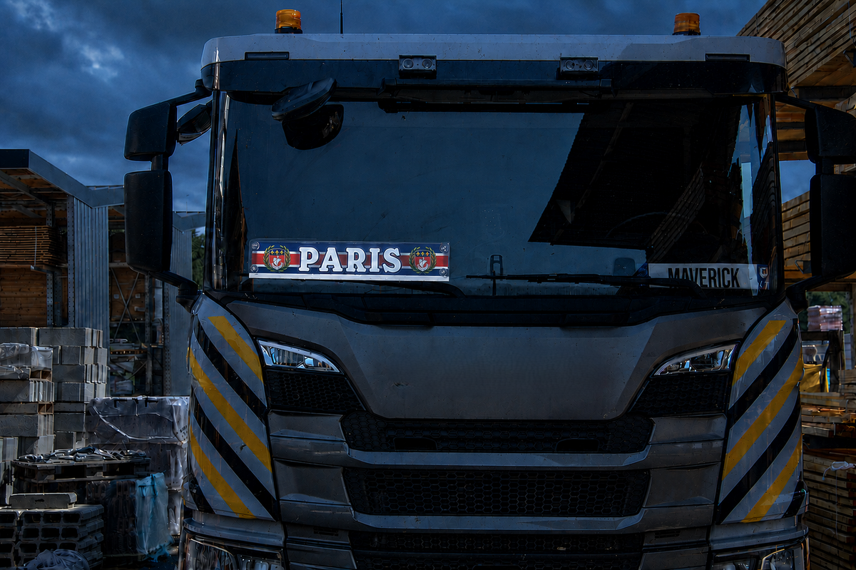 Plaque lumineuse camion PARIS Écharpe