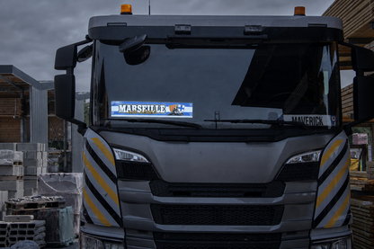 Plaque lumineuse camion MARSEILLE Écharpe