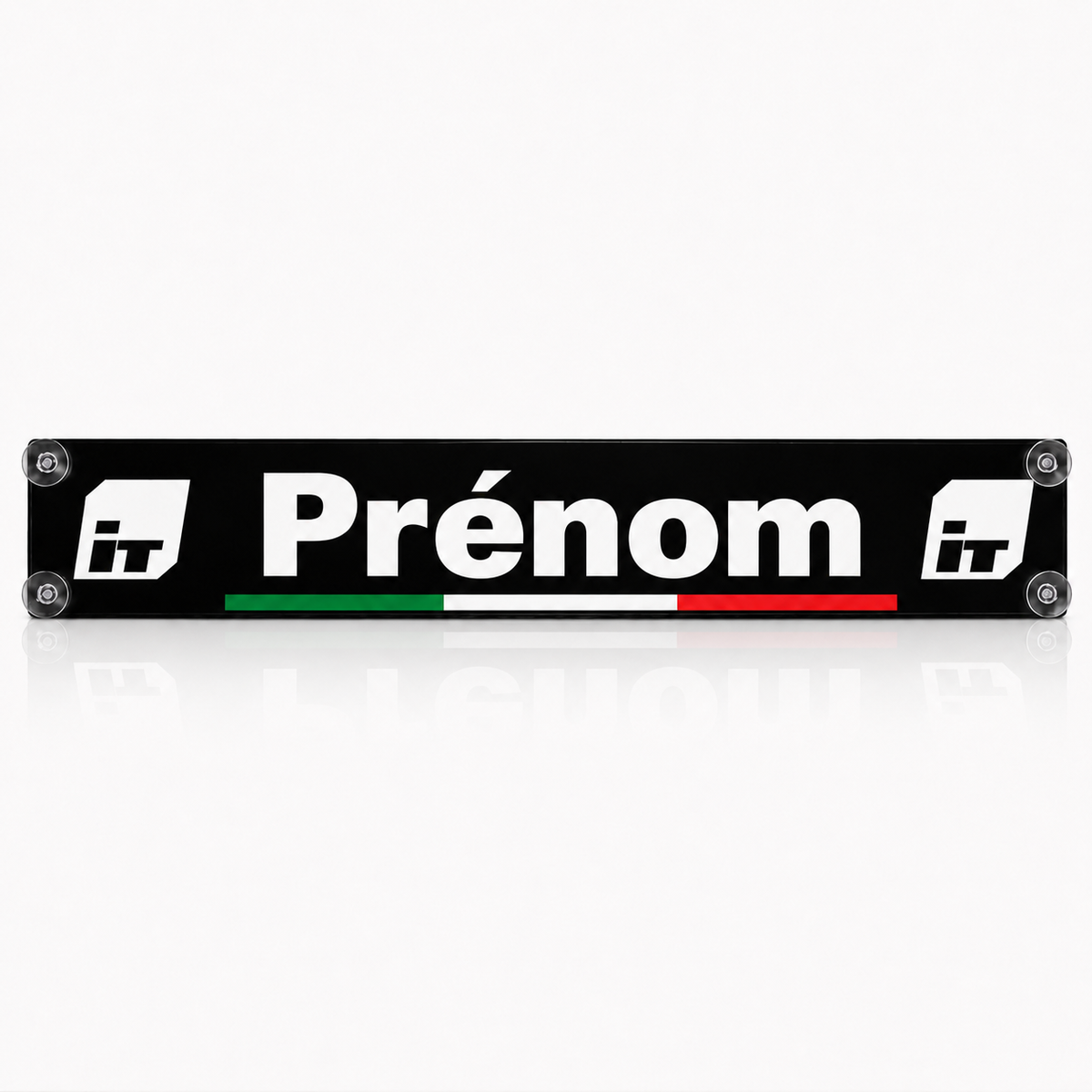 Plaque lumineuse led camion PAYS prénom & logos