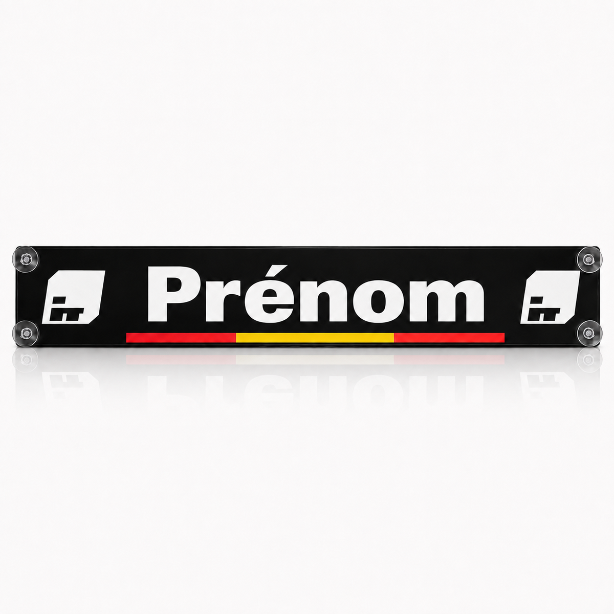 Plaque lumineuse led camion PAYS prénom & logos
