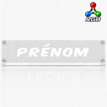 Plaque lumineuse camion RGB prénom personnalisé