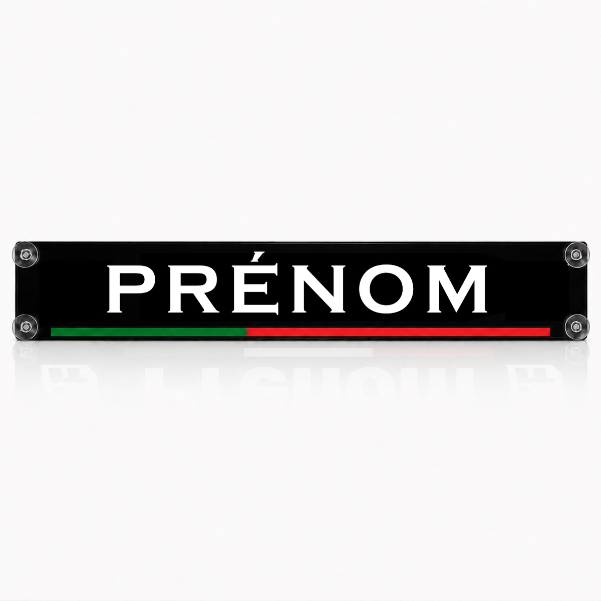 Plaque lumineuse led camion PAYS prénom personnalisé