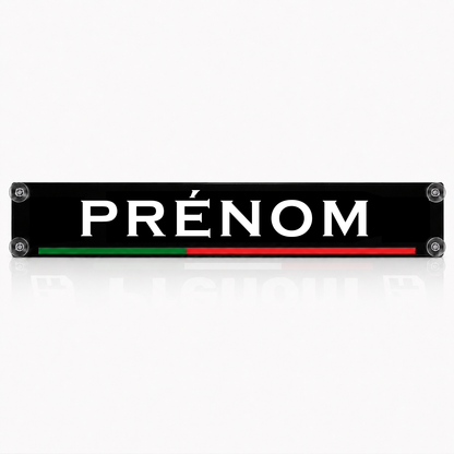 Plaque lumineuse led camion PAYS prénom personnalisé