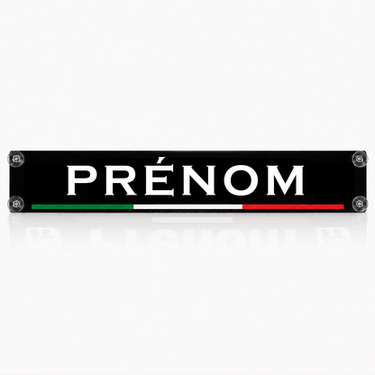 Plaque lumineuse led camion PAYS prénom personnalisé